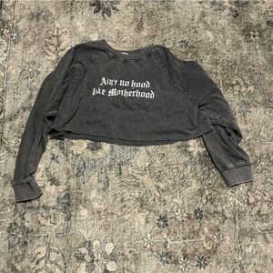 Double Zero Black Crop Top